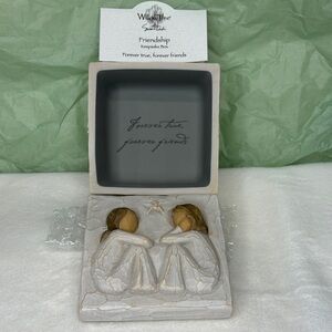 Willow Tree Friendship Keepsake Box - Gray and Gold